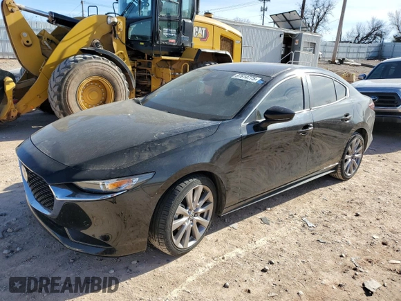 2019 Mazda 3 Select with VIN JM1BPACLXK1110454, listed as a Copart auction lot 87614775 with 19,322 mi miles and Salvage Title. Bid and sale history available at carsss.com. Image 1.