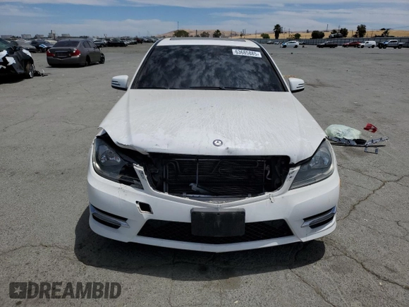 2013 Mercedes-Benz C 250 Sport with VIN WDDGF4HB6DR242731, listed as a Copart auction lot 63685885 with 95,789 mi miles and Salvage title. Bid and sale history available at DreamBid. Image 5.