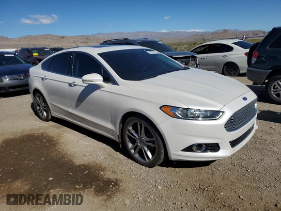 2014 Ford Fusion Titanium with VIN 3FA6P0K93ER103394, listed as a Copart auction lot 88048375 with 126,570 mi miles and Salvage Title. Bid and sale history available at DreamBid. Image 4.