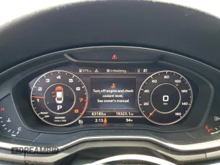 2018 Audi A5 Sportback Premium Plus with VIN WAUENCF57JA009315, listed as a Copart auction lot 58626173 with 63,183 mi miles. Bid and sale history available at carsss.com. Image 9.