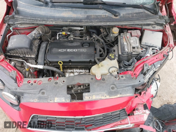 2012 Chevrolet Sonic LT with VIN 1G1JC5SH7C4133484, listed as a IAAI auction lot 42076809 with 100,506 mi miles and . Bid and sale history available at DreamBid. Image 10.