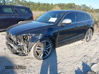 2014 Audi SQ5 Prestige with VIN WA1VGAFP6EA100952, listed as a IAAI auction lot 41006756 with 122,366 mi miles. Bid and sale history available at carsss.com. Image 2.