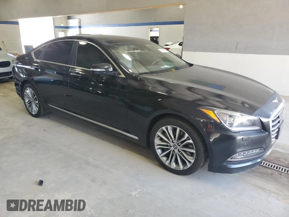 2017 Genesis G80 3.8L z VIN KMHGN4JE7HU206515, wystawiony jako Copart lot #57493675 z przebiegiem 115 108 mil mil oraz Szkoda całkowita • Salvage title. Historia ofert i sprzedaży dostępna na DreamBid. Obrazek 4.