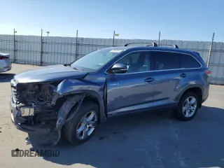 2016 Toyota Highlander Limited with VIN 5TDDCRFH2GS019134, listed as a Copart auction lot 57594365 with 134,306 mi miles and Salvage title. Bid and sale history available at DreamBid. Image 1.