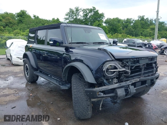 2021 Ford Bronco z VIN 1FMEE5DP2MLA89419, wystawiony jako IAAI lot #42346223 z przebiegiem Nie podano mil oraz . Historia ofert i sprzedaży dostępna na DreamBid. Obrazek 1.