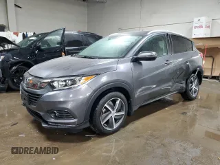2021 Honda HR-V EX with VIN 3CZRU6H51MM720547, listed as a Copart auction lot 44375115 with 39,407 mi miles and Salvage Title. Bid and sale history available at carsss.com. Image 1.