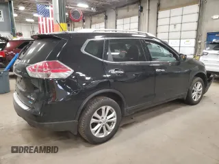 2014 Nissan Rogue SV with VIN 5N1AT2MV5EC852729, listed as a Copart auction lot 50145645 with 267,798 mi miles and Salvage Title. Bid and sale history available at carsss.com. Image 3.