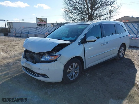 2015 Honda Odyssey EX-L with VIN 5FNRL5H64FB120091, listed as a IAAI auction lot 41864598 with 94,503 mi miles. Bid and sale history available at carsss.com. Image 2.