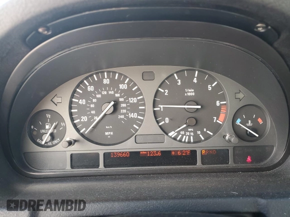 2005 BMW X5 4.4i with VIN 5UXFB53525LV14607, listed as a Copart auction lot 50407195 with 139,660 mi miles and Salvage Title. Bid and sale history available at carsss.com. Image 9.