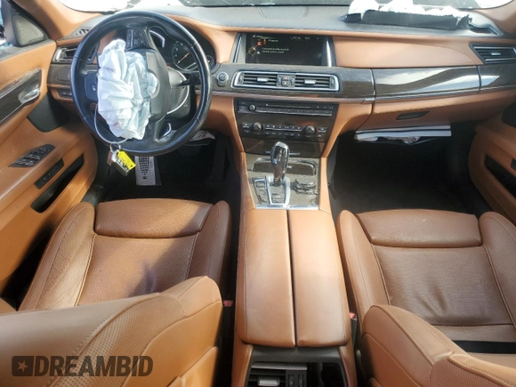 2015 BMW 7 Series 750Li with VIN WBAYE8C59FD781223, listed as a Copart auction lot 54944265 with 125,203 mi miles and Salvage title. Bid and sale history available at DreamBid. Image 8.