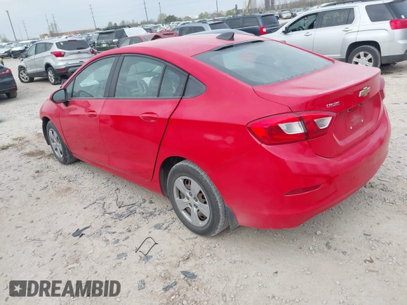 2018 Chevrolet Cruze LS with VIN 1G1BC5SM1J7106018, listed as a IAAI auction lot 42048367 with 107,622 mi miles and . Bid and sale history available at DreamBid. Image 3.