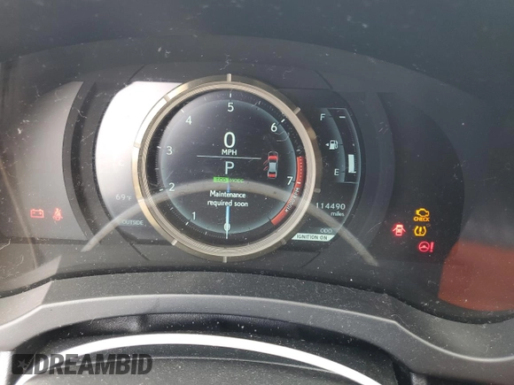 2014 Lexus IS 250 with VIN JTHBF1D22E5018176, listed as a Copart auction lot 54751925 with 114,490 mi miles and Salvage title. Bid and sale history available at DreamBid. Image 9.