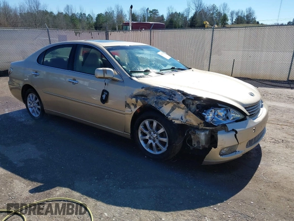 2004 Lexus ES 350 with VIN JTHBA30G745013033, listed as a IAAI auction lot 41597278 with 123,780 mi miles and . Bid and sale history available at DreamBid. Image 1.