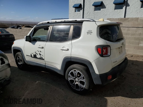 2015 Jeep Renegade Limited with VIN ZACCJBDT9FPC32321, listed as a Copart auction lot 47311705 with Not Provided miles and Clean Title. Bid and sale history available at DreamBid. Image 2.