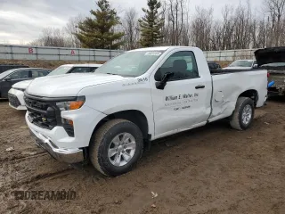 2023 Chevrolet Silverado 1500 Work Truck with VIN 3GCNAAEDXPG293304, listed as a Copart auction lot 46691305 with 35,049 mi miles and Salvage Title. Bid and sale history available at carsss.com. Image 1.