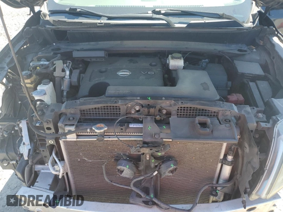2015 Nissan Pathfinder Platinum with VIN 5N1AR2MN7FC696788, listed as a Copart auction lot 53426315 with 143,350 mi miles and Salvage Title. Bid and sale history available at DreamBid. Image 12.