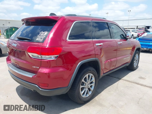 2014 Jeep Grand Cherokee Limited with VIN 1C4RJEBG6EC466761, listed as a IAAI auction lot 42218398 with 198,335 mi miles and . Bid and sale history available at DreamBid. Image 4.