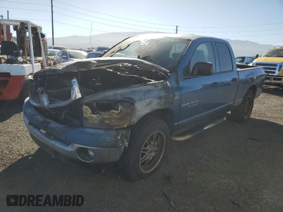 2006 Dodge 1500 SLT with VIN 1D7HA18266J115299, listed as a Copart auction lot 47664655 with Not Provided miles and Salvage Title. Bid and sale history available at carsss.com. Image 1.