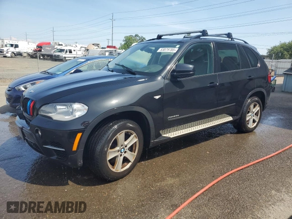 2012 BMW X5 35d with VIN 5UXZW0C54CL670228, listed as a Copart auction lot 53079785 with 144,905 mi miles and Clean title. Bid and sale history available at DreamBid. Image 1.
