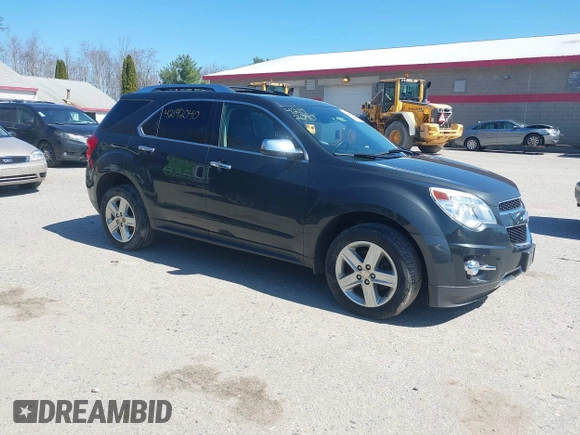2014 Chevrolet Equinox LTZ with VIN 2GNFLHEK0E6212946, listed as a IAAI auction lot 42142040 with 124,524 mi miles. Bid and sale history available at carsss.com. Image 1.