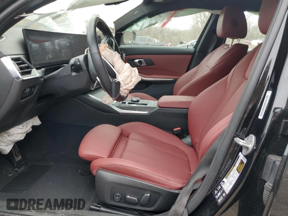 2024 BMW 3 Series M340i xDrive with VIN 3MW49FF05R8E49305, listed as a Copart auction lot 50401325 with 0 mi miles and Salvage Title. Bid and sale history available at carsss.com. Image 7.
