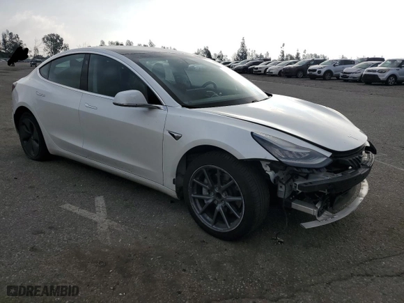 2020 Tesla Model 3 Standard Range Plus with VIN 5YJ3E1EA5LF706912, listed as a Copart auction lot 42570055 with 91,316 mi miles and Salvage Title. Bid and sale history available at carsss.com. Image 4.