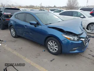 2018 Mazda 3 Sport with VIN 3MZBN1K74JM236804, listed as a IAAI auction lot 41541715 with 51,448 mi miles and . Bid and sale history available at DreamBid. Image 1.