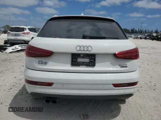 2018 Audi Q3 Premium with VIN WA1ECCFS1JR034690, listed as a Copart auction lot 55047735 with 73,488 mi miles and Salvage title. Bid and sale history available at DreamBid. Image 6.