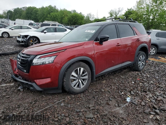2024 Nissan Pathfinder SL with VIN 5N1DR3CC2RC201114, listed as a Copart auction lot 56775315 with 29,705 mi miles and Salvage title. Bid and sale history available at DreamBid. Image 1.