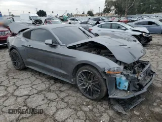 2023 Ford Mustang EcoBoost with VIN 1FA6P8THXP5100650, listed as a Copart auction lot 43068575 with 0 mi miles and Clean Title. Bid and sale history available at carsss.com. Image 4.