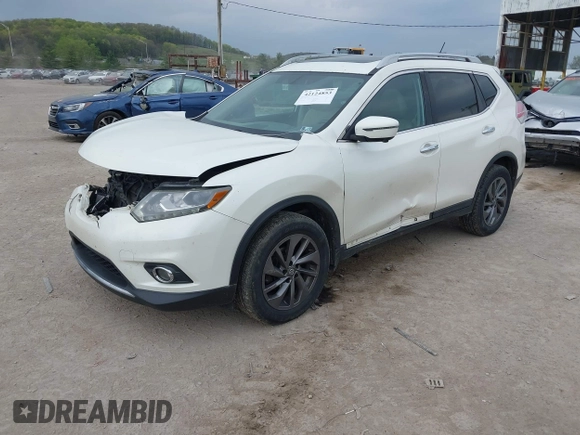 2016 Nissan Rogue SL with VIN 5N1AT2MV6GC844741, listed as a IAAI auction lot 42124853 with 176,617 mi miles and . Bid and sale history available at DreamBid. Image 18.