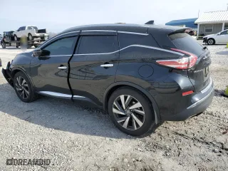 2017 Nissan Murano Platinum with VIN 5N1AZ2MH6HN198650, listed as a Copart auction lot 89311455 with 95,062 mi miles and Salvage Title. Bid and sale history available at carsss.com. Image 2.