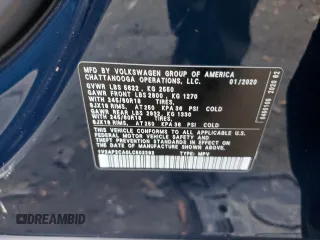 2020 Volkswagen Atlas S with VIN 1V2AP2CA0LC502282, listed as a Copart auction lot 84377224 with 40,327 mi miles and Salvage title. Bid and sale history available at DreamBid. Image 15.