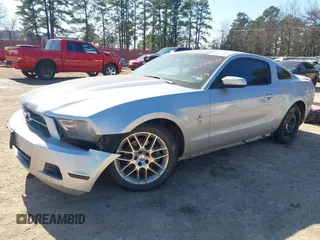 2012 Ford Mustang V6 Premium with VIN 1ZVBP8AM1C5224001, listed as a IAAI auction lot 41385559 with 165,123 mi miles. Bid and sale history available at carsss.com. Image 2.