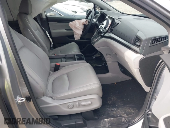 2022 Honda Odyssey EX-L with VIN 5FNRL6H72NB059451, listed as a IAAI auction lot 41454609 with 47,830 mi miles and . Bid and sale history available at DreamBid. Image 5.