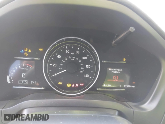 2019 Honda HR-V EX with VIN 3CZRU5H51KM726033, listed as a IAAI auction lot 41607041 with 73,220 mi miles. Bid and sale history available at carsss.com. Image 7.
