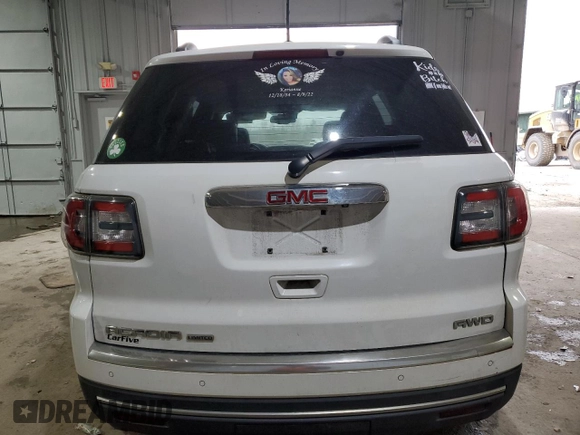 2017 GMC Acadia Limited z VIN 1GKKVSKD9HJ152259, wystawiony jako Copart lot #84899404 z przebiegiem Nie podano mil oraz Szkoda całkowita • Salvage title. Historia ofert i sprzedaży dostępna na DreamBid. Obrazek 6.