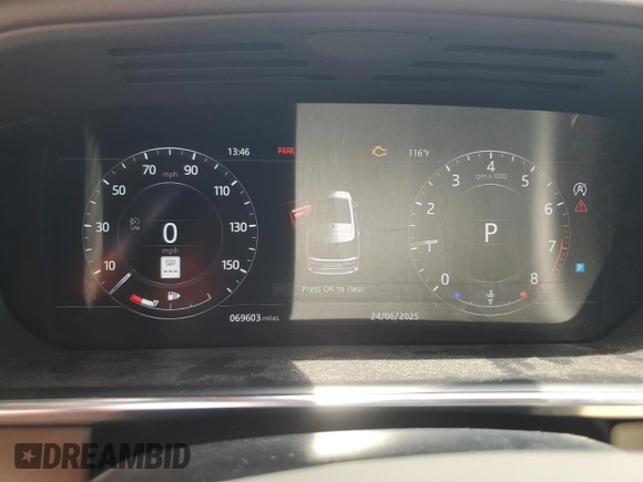 2018 Land Rover Range Rover HSE с VIN SALGS2SV8JA394333, выставлен на аукционе Copart как лот 55092455 с пробегом 69 603 миль миль и Чистый • Clean title. История ставок и продаж доступна на DreamBid. Изображение 9.