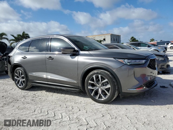 2023 Acura MDX w/Technology Package with VIN 5J8YD9H41PL003518, listed as a Copart auction lot 84565084 with 19,218 mi miles and Salvage Title. Bid and sale history available at carsss.com. Image 4.