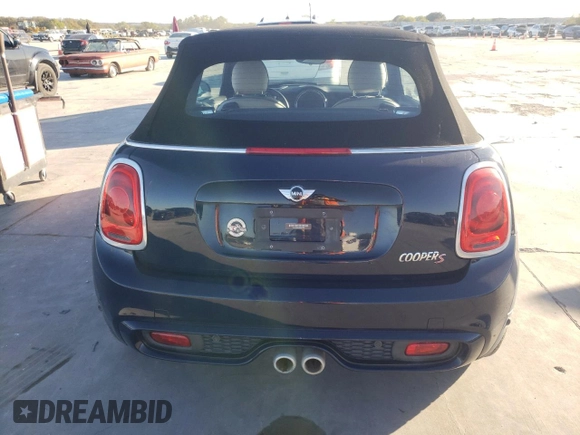 2017 MINI Convertible Cooper S with VIN WMWWG9C36H3C81988, listed as a Copart auction lot 80795784 with Not provided miles and Salvage title. Bid and sale history available at DreamBid. Image 6.