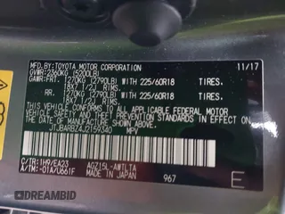 2018 Lexus NX with VIN JTJBARBZ4J2159340, listed as a IAAI auction lot 42077081 with 36,680 mi miles. Bid and sale history available at carsss.com. Image 9.