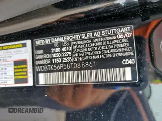 2008 Mercedes-Benz CLK 350 z VIN WDBTK56F58T088861, wystawiony jako Copart lot #60743665 z przebiegiem 204 611 mil mil oraz Czysty tytuł • Clean title. Historia ofert i sprzedaży dostępna na DreamBid. Obrazek 12.