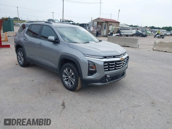 2025 Chevrolet Equinox AWD LT with VIN 3GNAXPEG4SL177985, listed as a IAAI auction lot 41978555 with 11,819 mi miles. Bid and sale history available at carsss.com. Image 1.