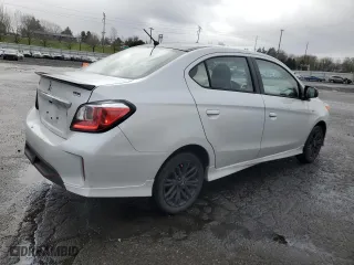 2024 Mitsubishi Mirage G4 ES with VIN ML32FUFJ0RHF06480, listed as a Copart auction lot 46890065 with 14,428 mi miles and Salvage Title. Bid and sale history available at carsss.com. Image 3.