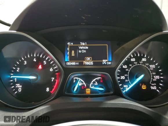 2018 Ford Escape Titanium with VIN 1FMCU9J95JUC62170, listed as a Copart auction lot 86991454 with 93,486 mi miles and Salvage title. Bid and sale history available at DreamBid. Image 9.