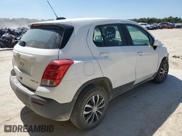 2016 Chevrolet Trax LS with VIN 3GNCJKSB2GL260232, listed as a Copart auction lot 69814824 with 0 mi miles and Salvage Title. Bid and sale history available at carsss.com. Image 3.