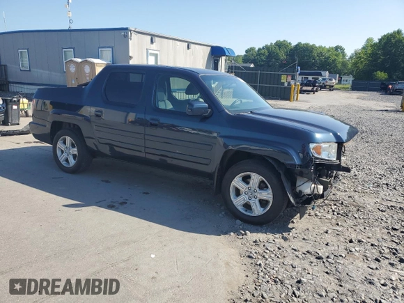 2012 Honda Ridgeline RTL with VIN 5FPYK1F54CB452813, listed as a Copart auction lot 62020825 with 79,176 mi miles and Salvage title. Bid and sale history available at DreamBid. Image 4.