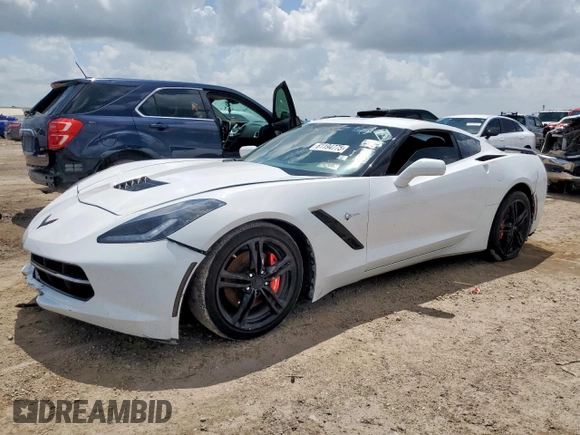 2017 Chevrolet Corvette 1LT with VIN 1G1YB2D74H5124019, listed as a Copart auction lot 61194775 with Not provided miles and Clean title. Bid and sale history available at DreamBid. Image 1.