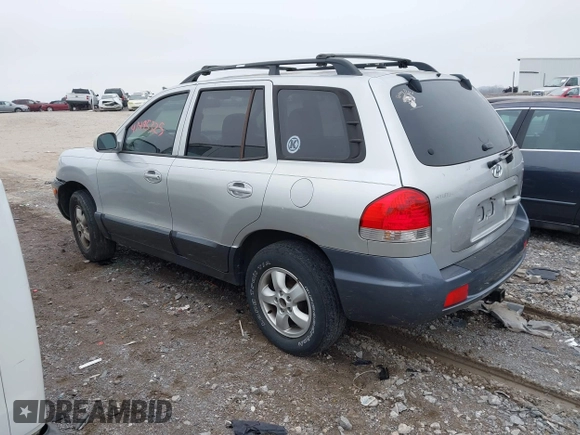 2005 Hyundai Santa Fe GLS with VIN KM8SC13D05U955011, listed as a IAAI auction lot 41496442 with 1 mi miles. Bid and sale history available at carsss.com. Image 3.