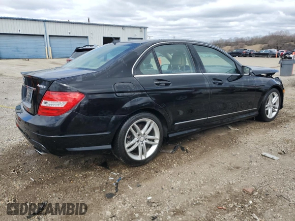 2014 Mercedes-Benz C 300 Sport with VIN WDDGF8AB2EA950282, listed as a Copart auction lot 52581065 with 84,664 mi miles and Salvage Title. Bid and sale history available at DreamBid. Image 3.